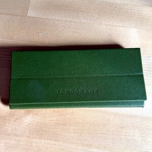 Longchamp Sunglasses CASE ONLY Green Foldable Glasses Reading Protector